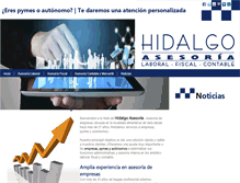 Tablet Screenshot of hidalgoasesoria.com